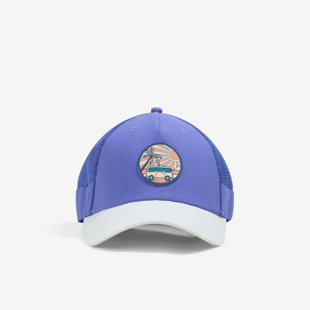 Damen/Herren Beachvolleyball Cap - Trucker weiss/braun 