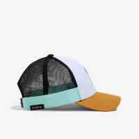 Adult Trucker Style Beach Volleyball Cap BVCAP - White/Ochre