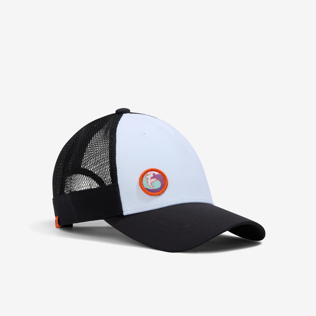 Adult Trucker Style Beach Volleyball Cap BVCAP - White/Ochre