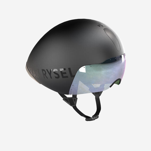Fahrradhelm Zeitfahren Triathlon XCR schwarz 