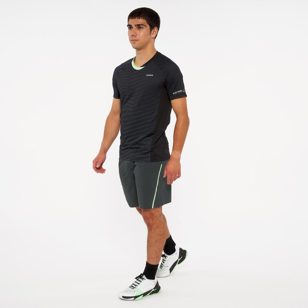 Men's Technical Short-Sleeved Padel T-Shirt Kuikma 900 - Green