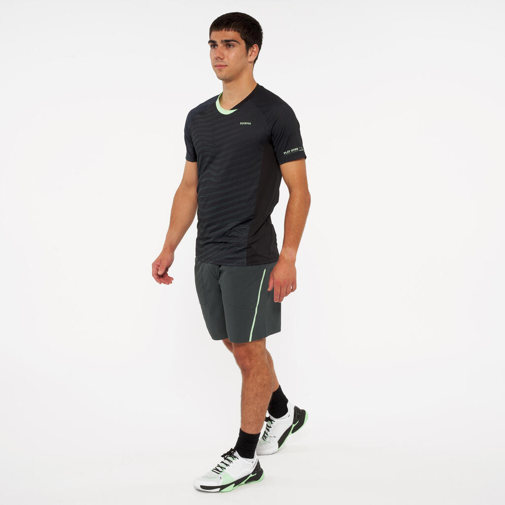 Herren Padel T-Shirt kurzarm - Kuikma PTS 900 grün 