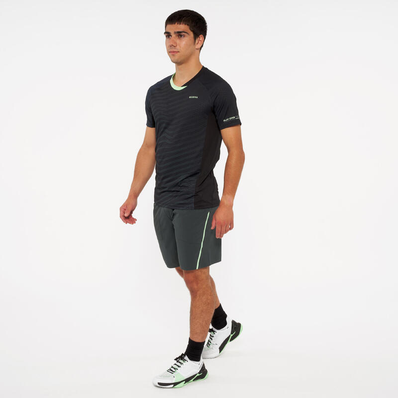 Herren Padelshorts atmungsaktiv Kuikma - Dry+ grün