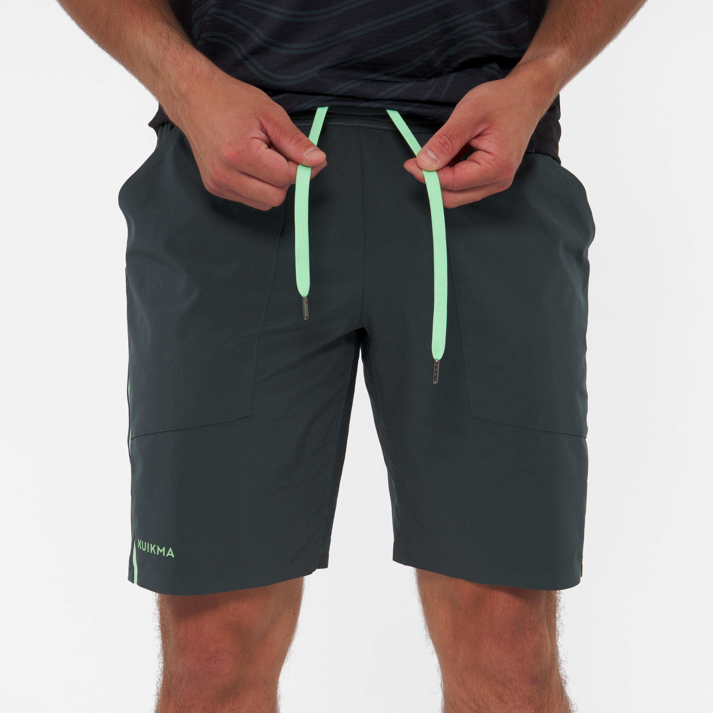 Men's Padel Breathable Shorts Dry+ - Green 6/9