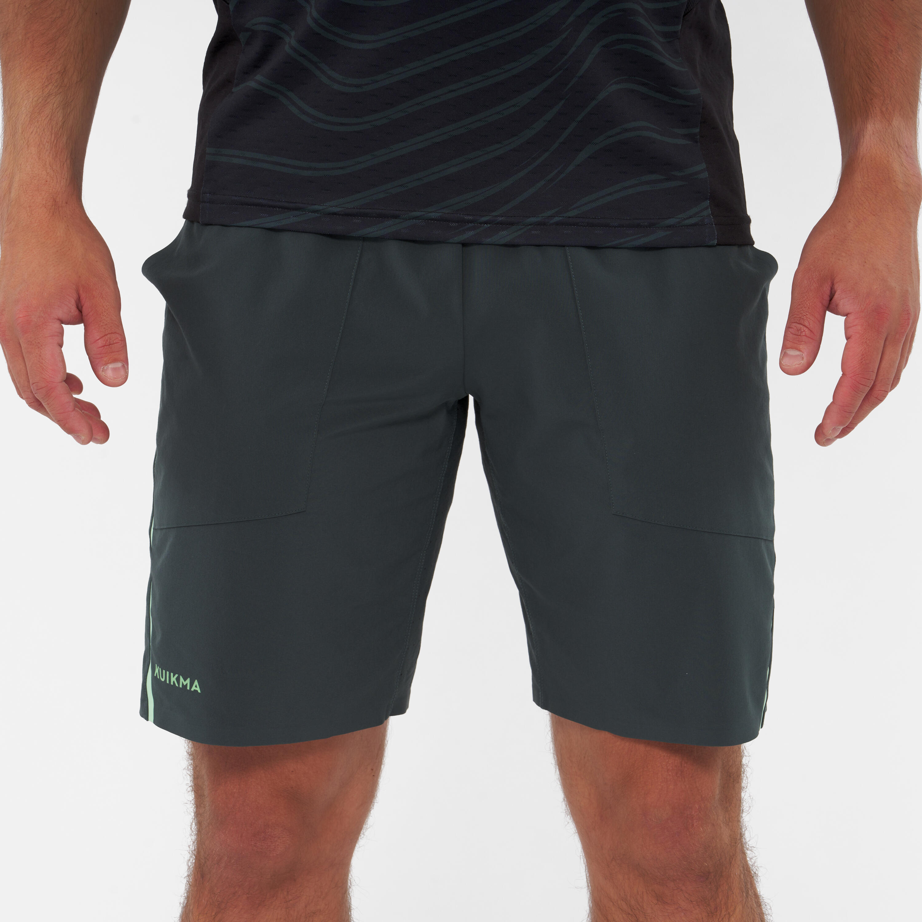 Men's Padel Breathable Shorts Dry+ - Green 1/9