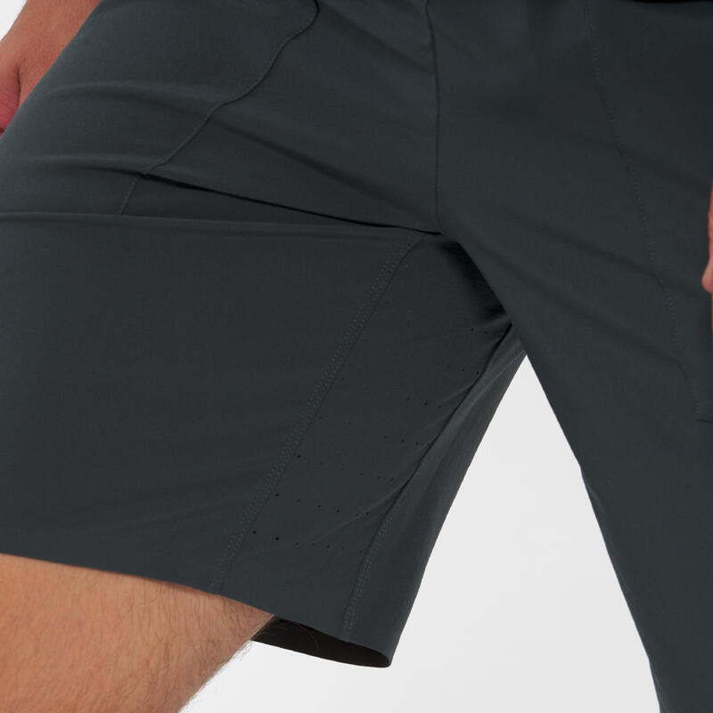 Pantalón corto de pádel transpirable Hombre - Kuikma Dry + verde