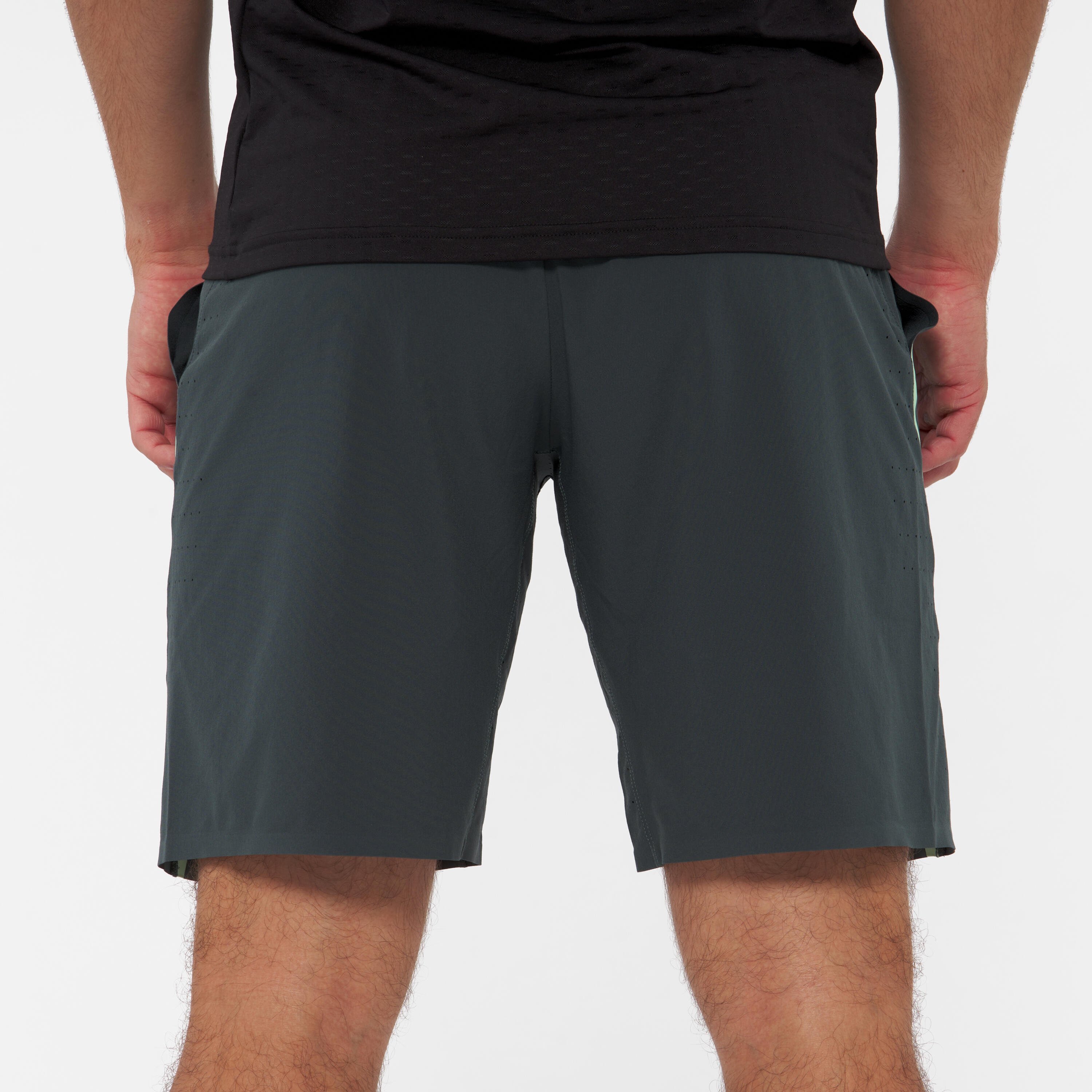 Men's Padel Breathable Shorts Dry+ - Green 7/9