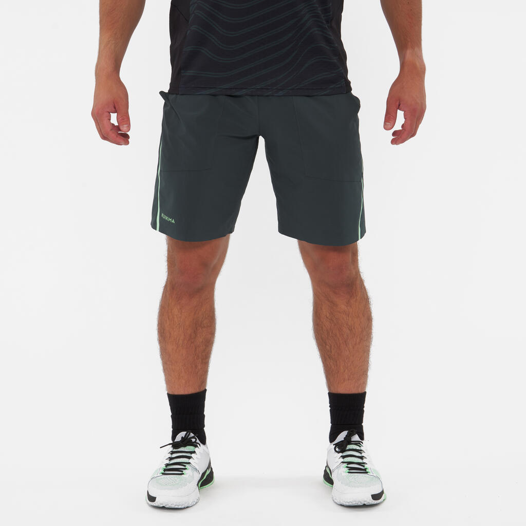 Herren Padelshorts atmungsaktiv Kuikma - Dry+ grün