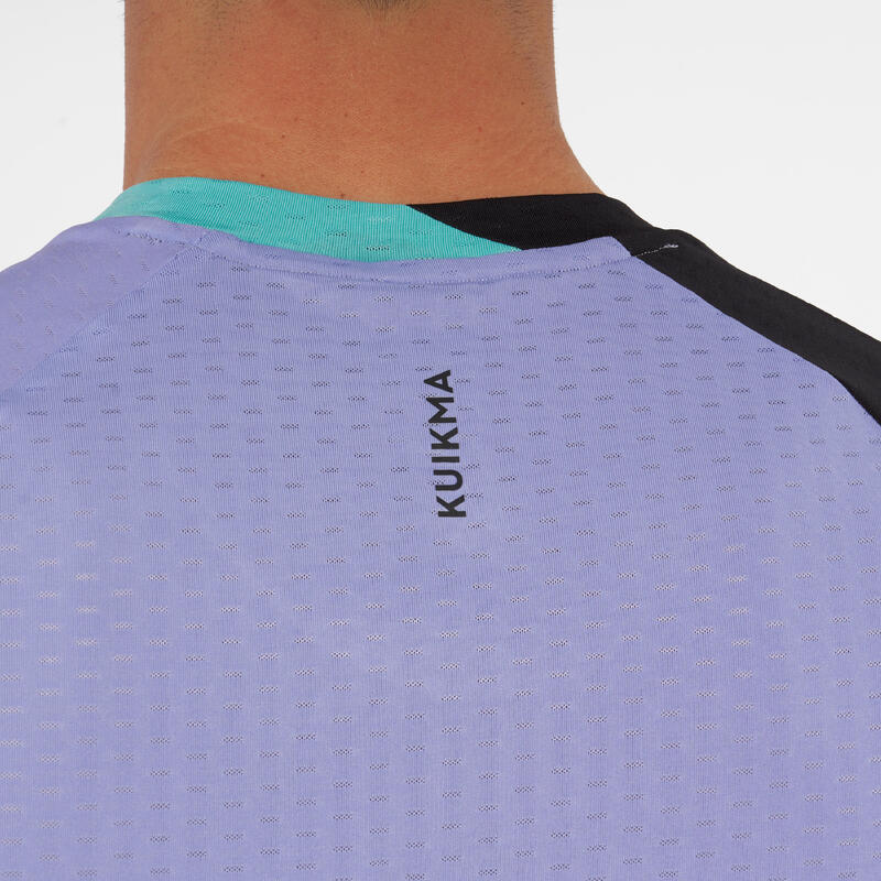 T-shirt de padel manches courtes technique Homme - Kuikma 900 violet