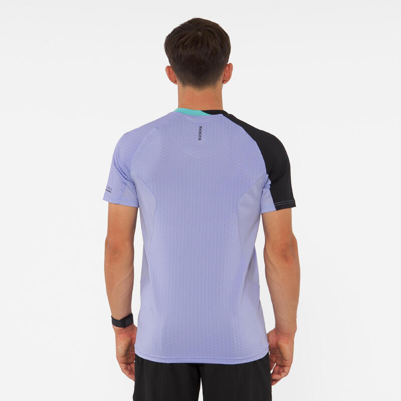 Herren Padel T-Shirt kurzarm - Kuikma PTS 900 violett 