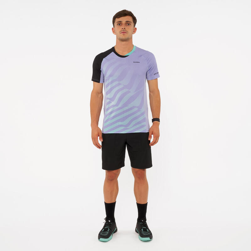 Herren Padel T-Shirt kurzarm - Kuikma PTS 900 violett 