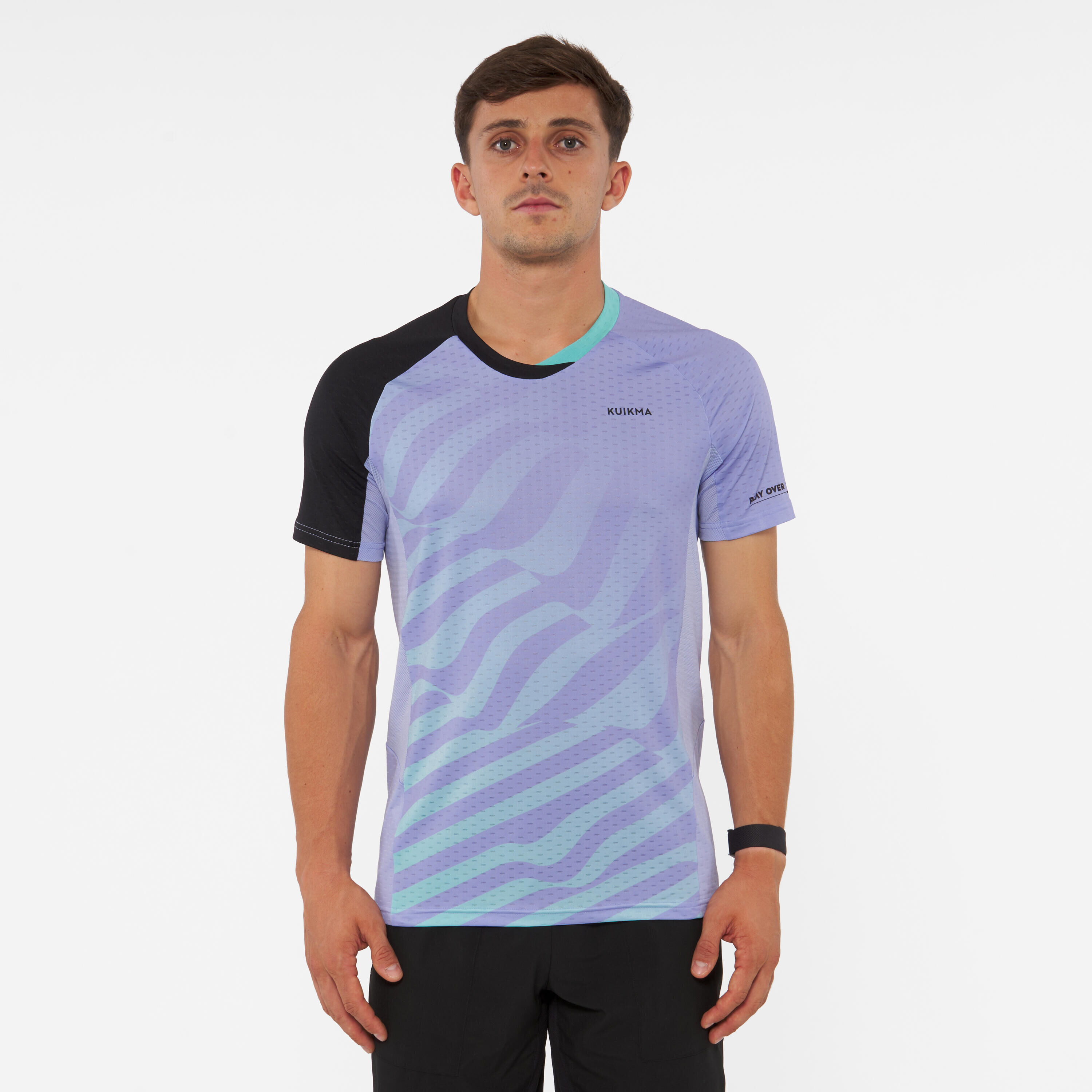 KUIKMA Men's Technical Short-Sleeved Padel T-Shirt Kuikma 900 - Purple