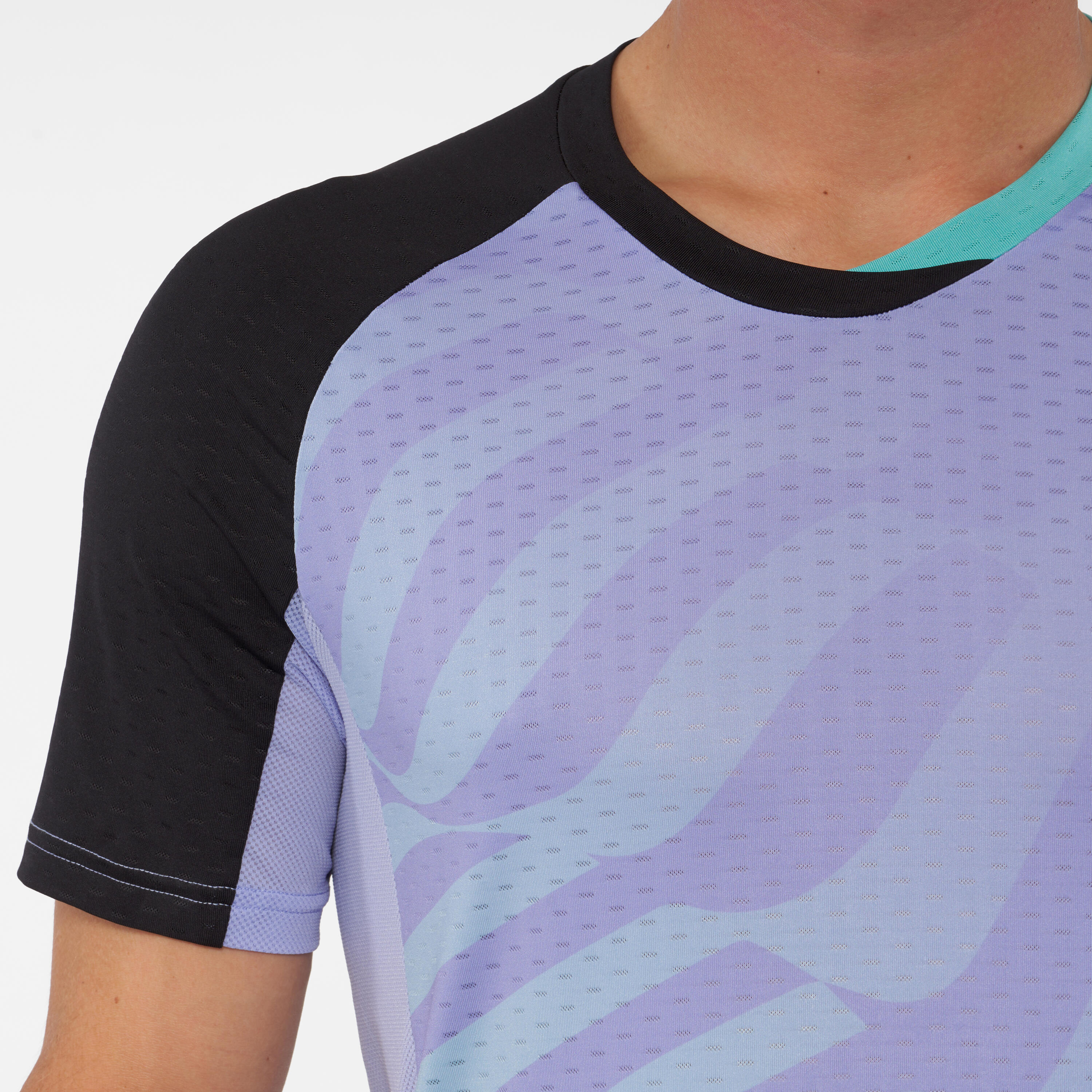 Men's Technical Short-Sleeved Padel T-Shirt Kuikma 900 - Purple 7/11