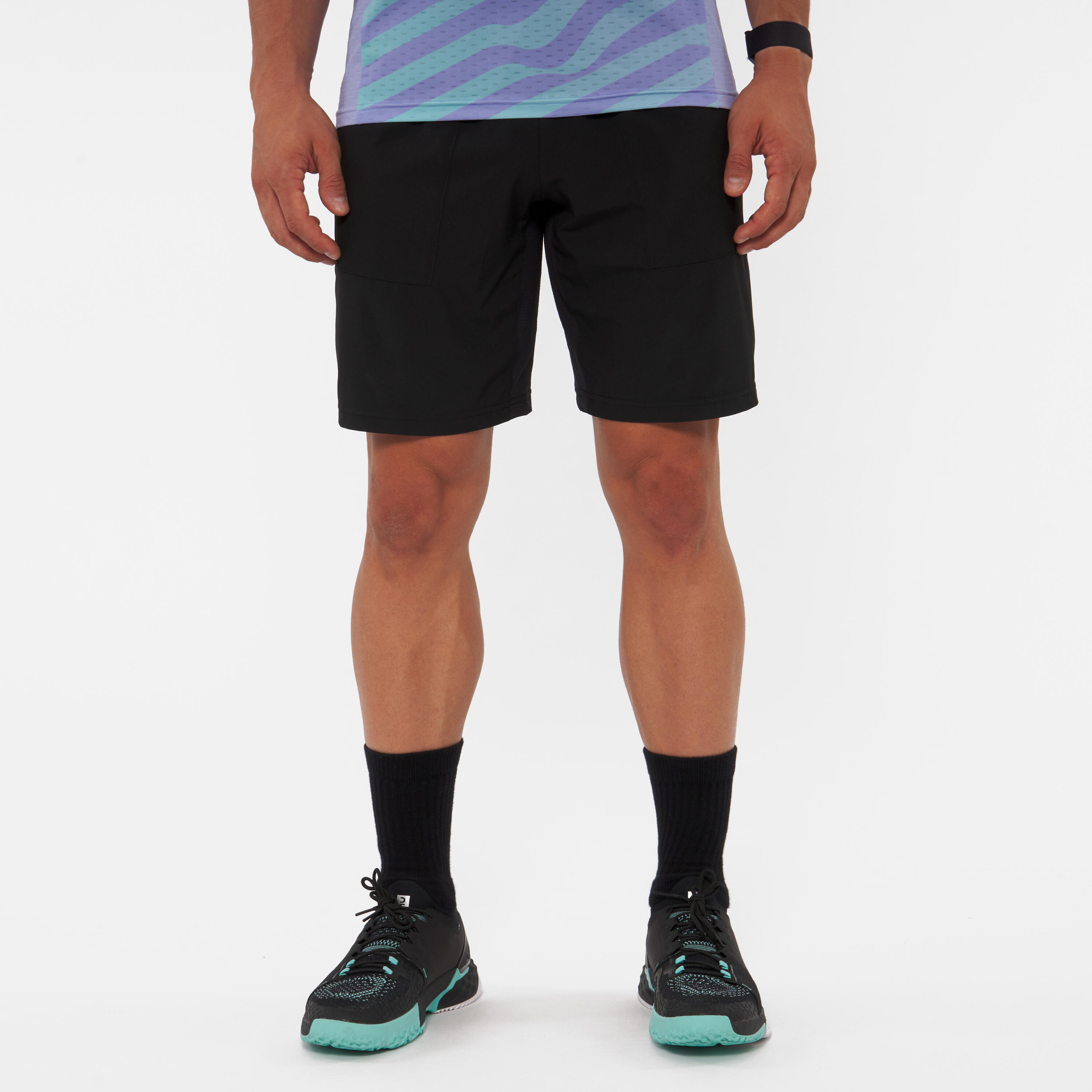 Men's Breathable Padel Shorts Dry - Black 4/9