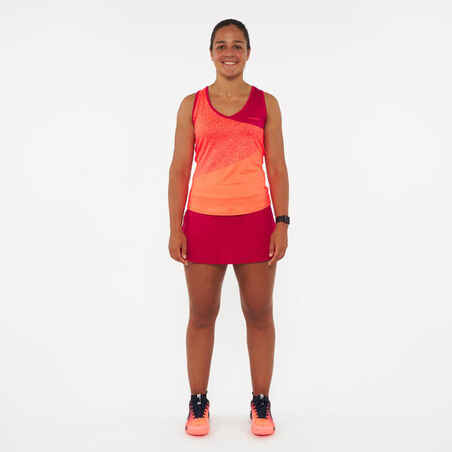 Women's Breathable Padel Skirt Fly - Coral