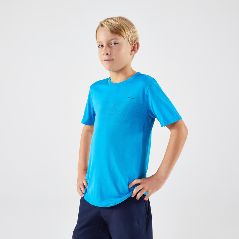 T-shirt de tennis Junior - T-shirt Bleu