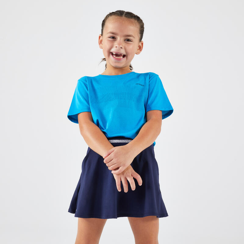 Tennisshirt voor kinderen Light blauw