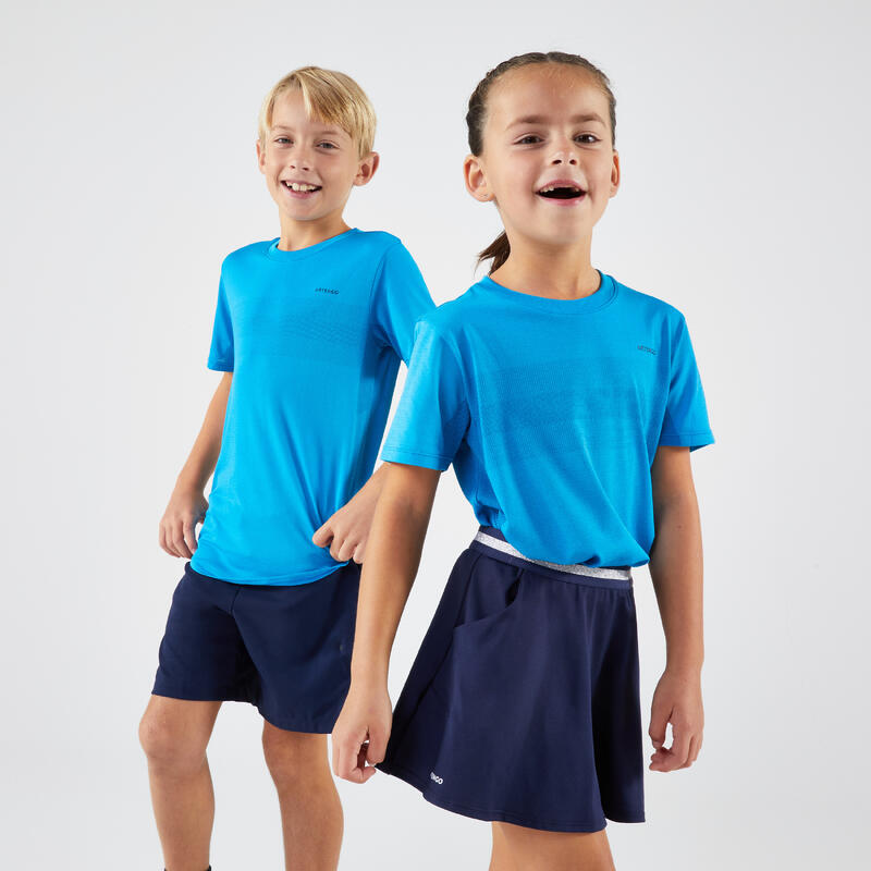 Tennisshirt voor kinderen Light blauw