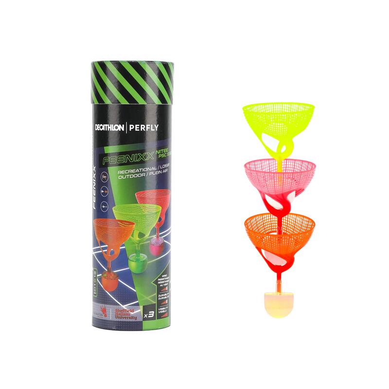 Fluturaș badminton Feenixx 530 Nite de exterior iluminat pentru întuneric