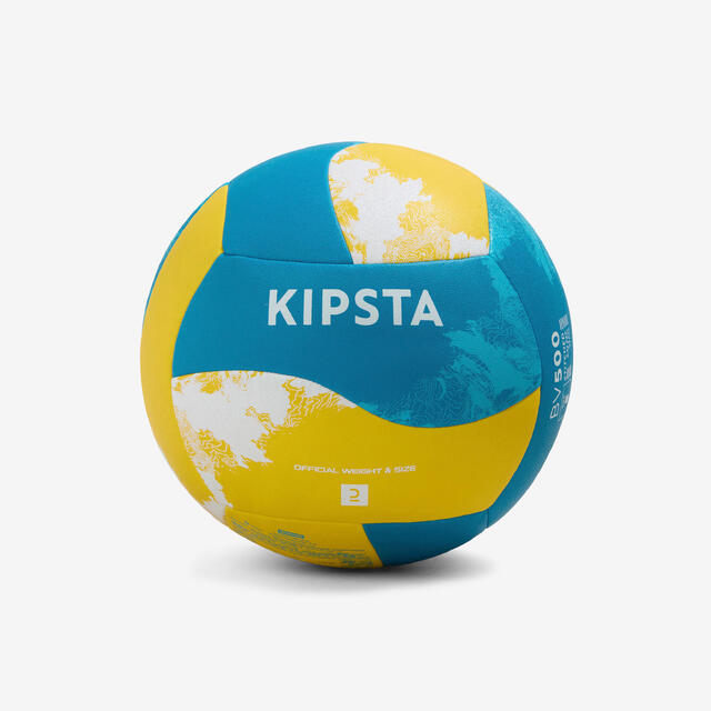 Beachvolleyball offizielle Größe und Gewicht - BV500 Hybrid gelb/blau