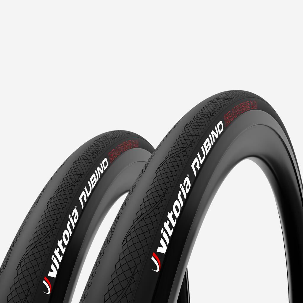 Gume za cestovne bicikle Tubeless Ready Vittoria Rubino IV 700x28 crne 1 par