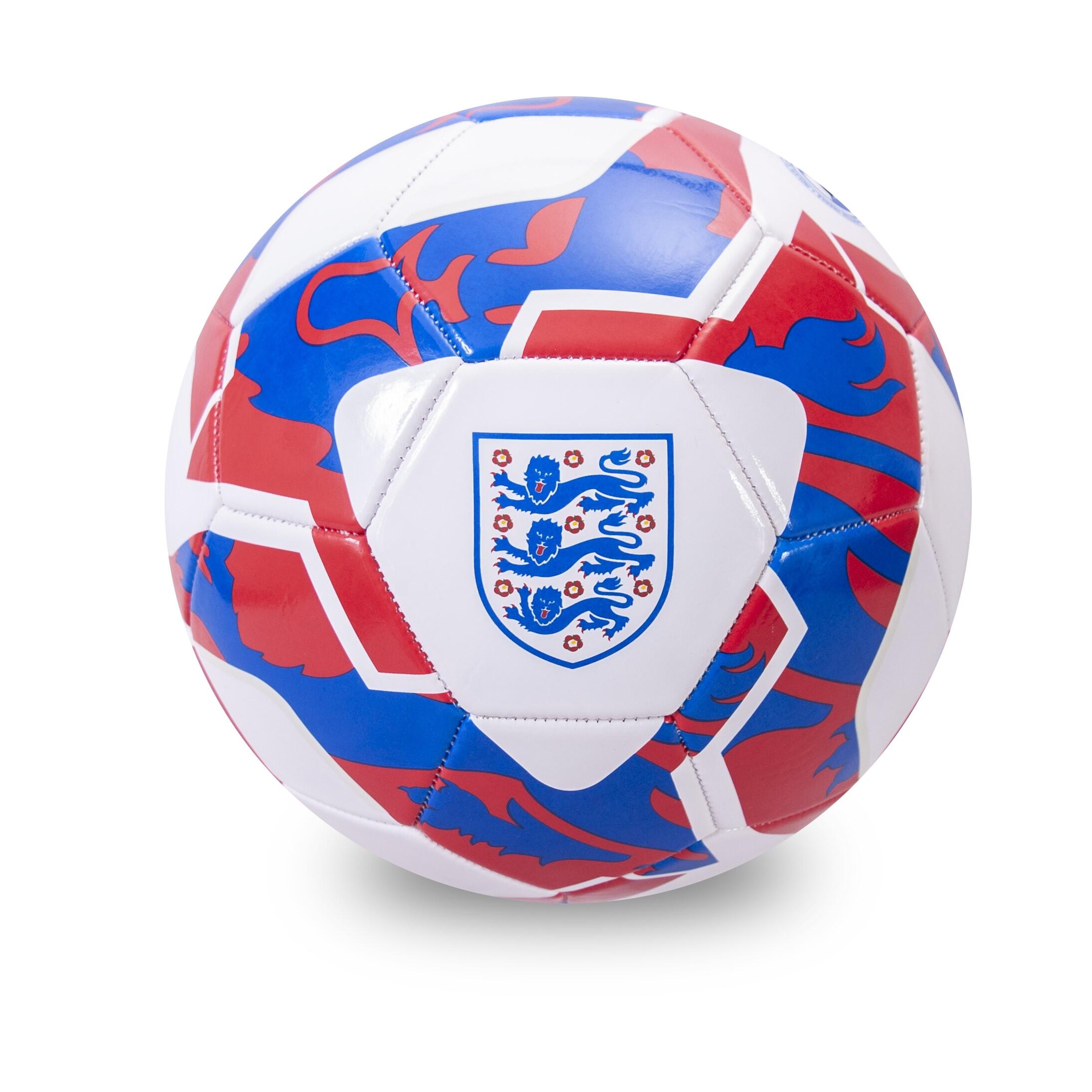England Supporter Football Size 1 White Blue Red 1/4