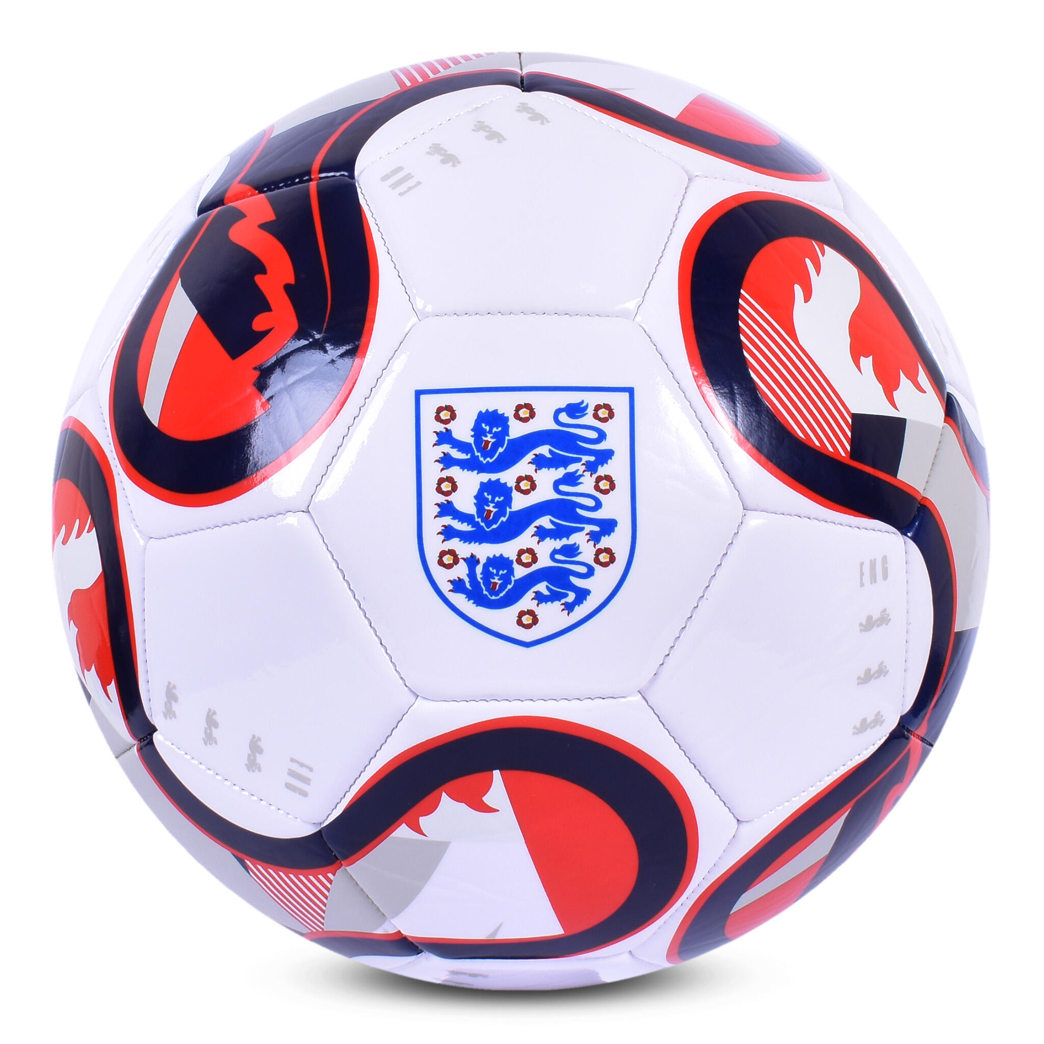 England Supporter Football Size 5 White Red Blue 1/3