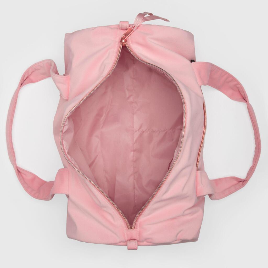 Girls' Velvet Dance Bag 15 L - Pink