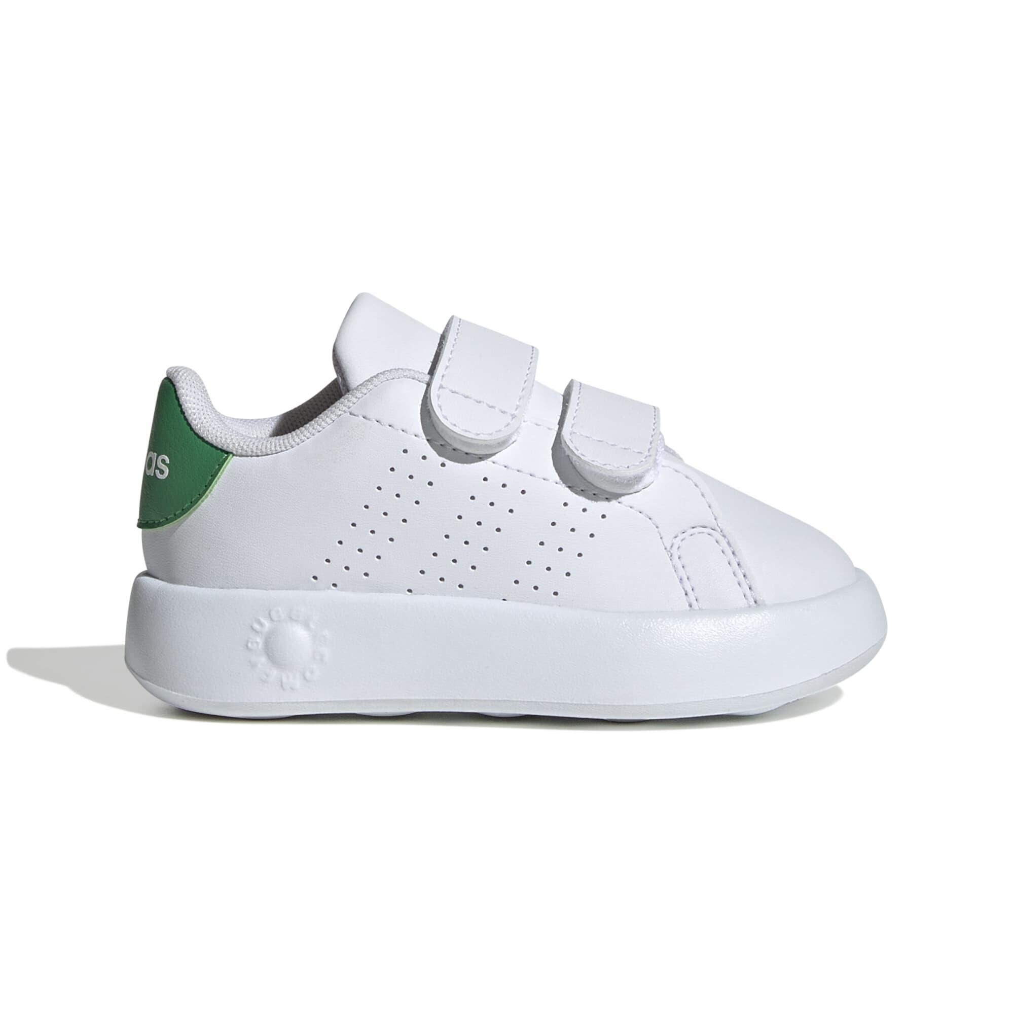 ADIDAS Baby Shoes Advantage (3.5C to 9C) - White/Green