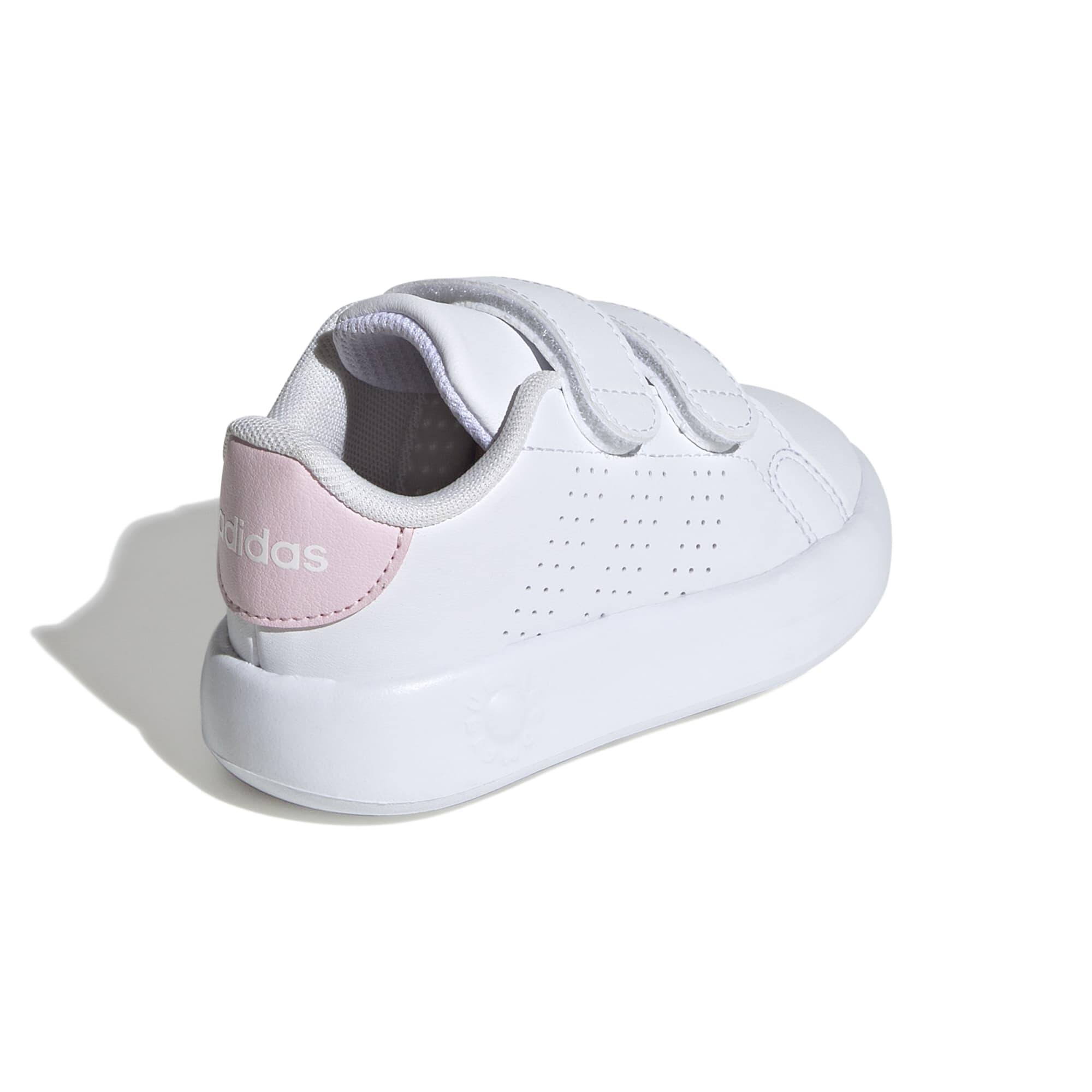 Chaussure Adidas Advantage bébé (20 au 27)  - blanc et rose 5/10