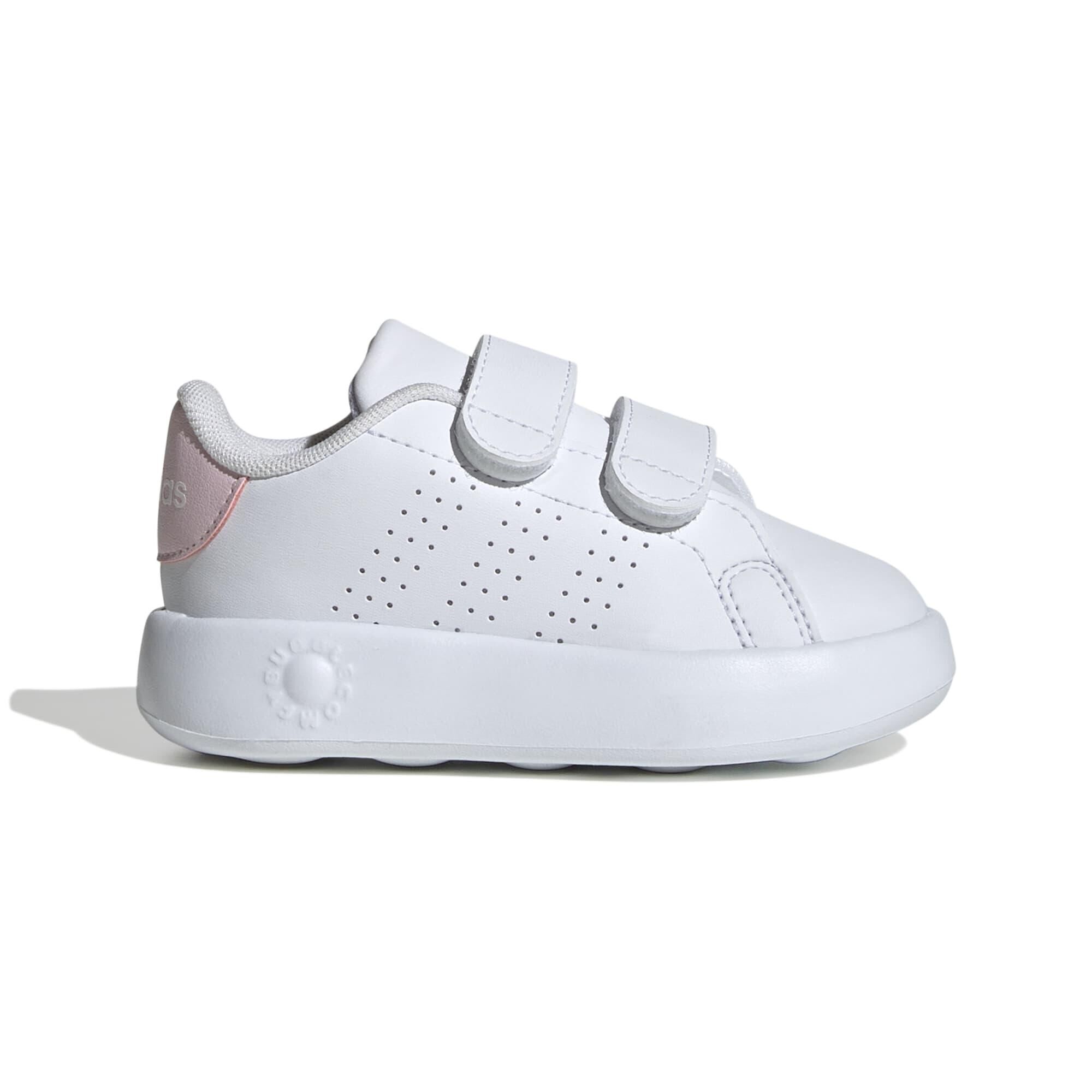 ADIDAS Baby Shoes Advantage (3.5C to 9C) - White/Pink