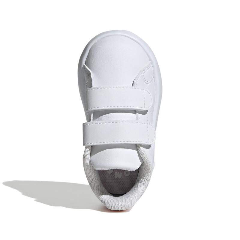 Sneakers ADIDAS bambino ADVANTAGE bianco-rosa dal 20 al 27