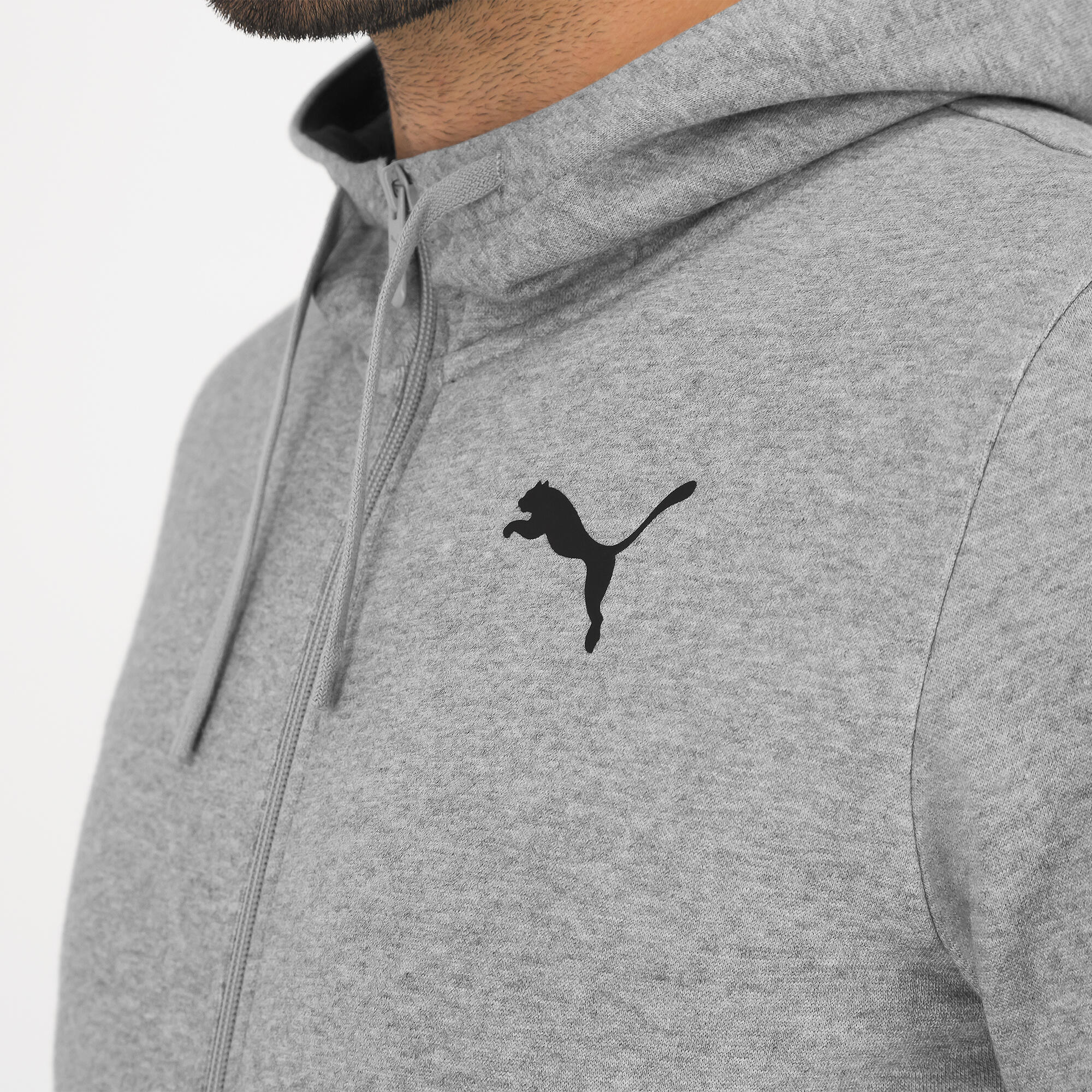 Sweat a capuche zippe PUMA homme gris PUMA Decathlon