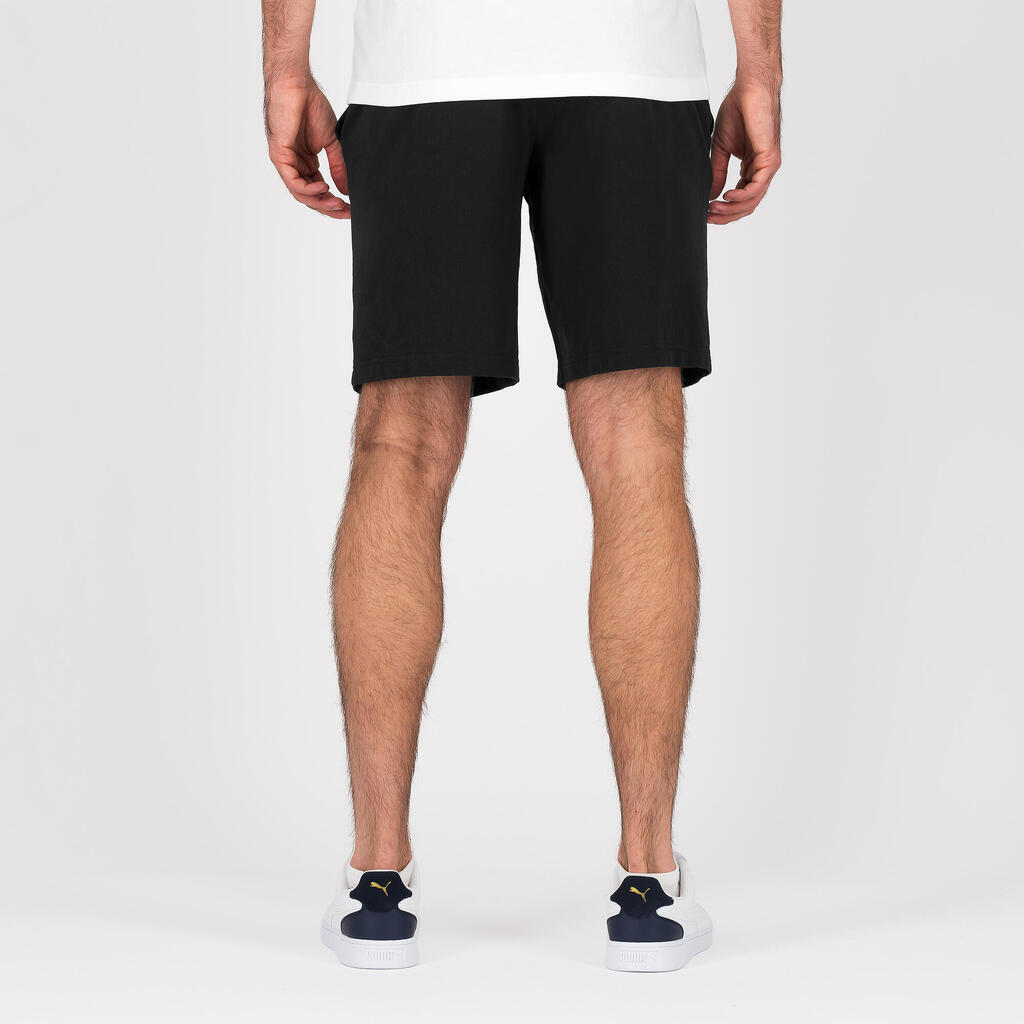 Men's Cotton Fitness Shorts - Black