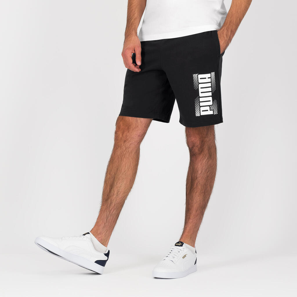 Men's Cotton Fitness Shorts - Black