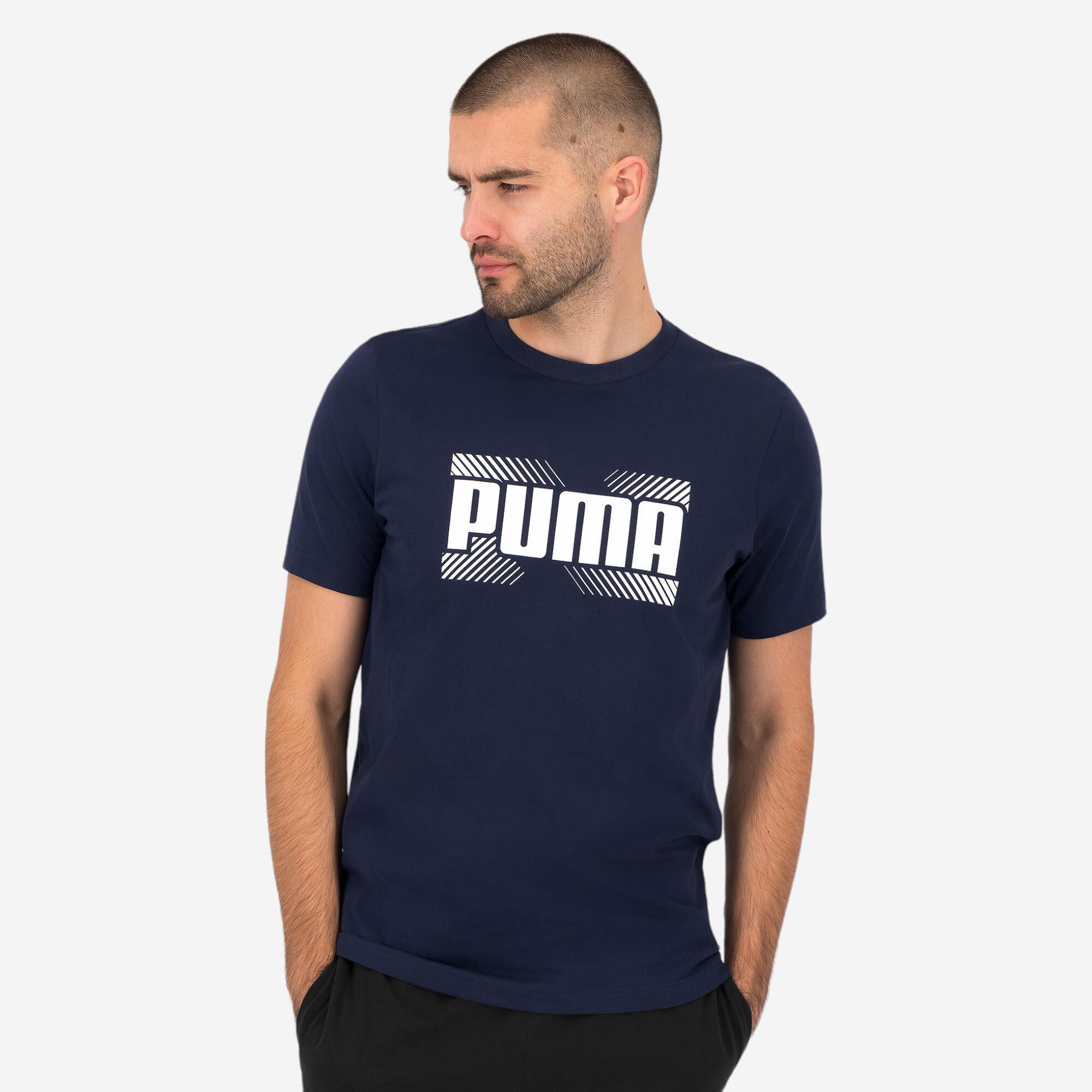 Puma T-Shirt Active Herren Baumwolle - blau