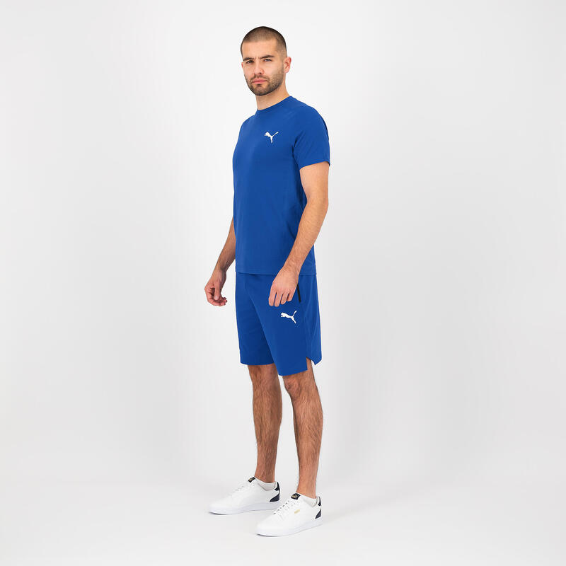 Pantalón Corto Fitness Puma Hombre Azul Algodón