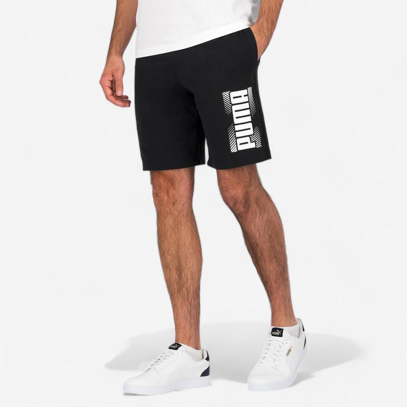 Pantalón Corto Fitness Puma Hombre Negro Algodón