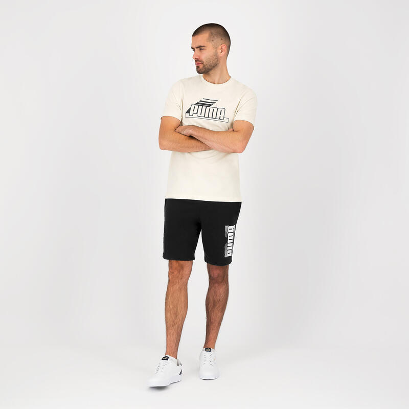 T-shirt em Algodão de Fitness Homem PUMA Cinzento