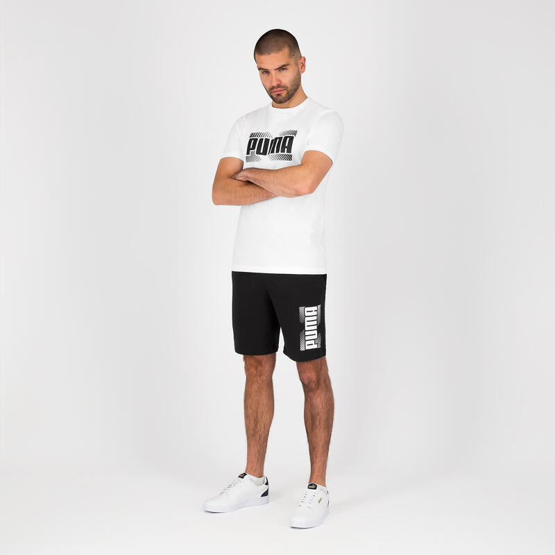 Pantalón Corto Fitness Puma Hombre Negro Algodón