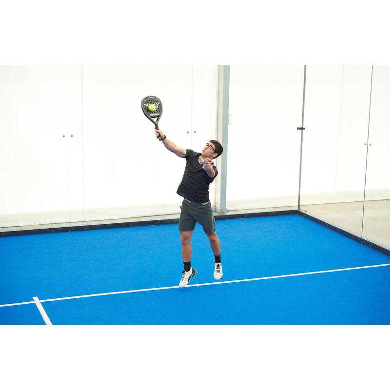 Șort padel respirant Kuikma Dry + Verde Bărbați