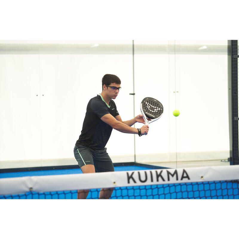 Șort padel respirant Kuikma Dry + Verde Bărbați