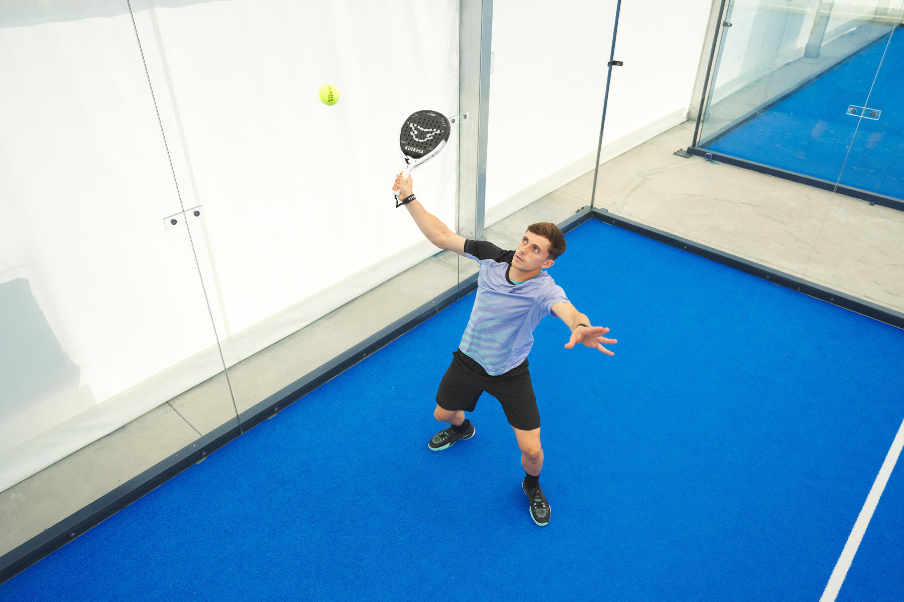 Manipulation de la raquette de padel