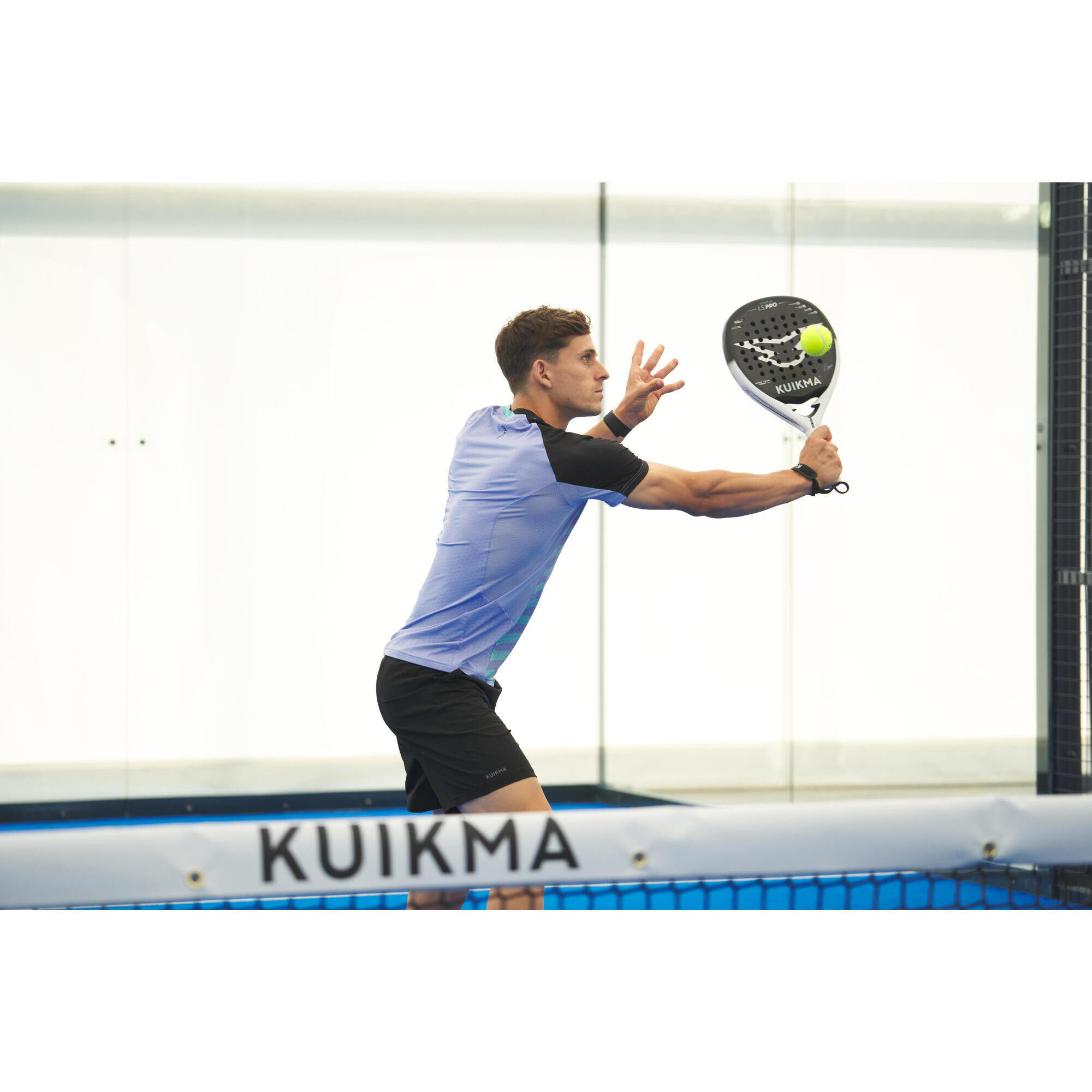 Uomo  Kuikma T-shirt tecnica Padel a maniche corte - 900 viola