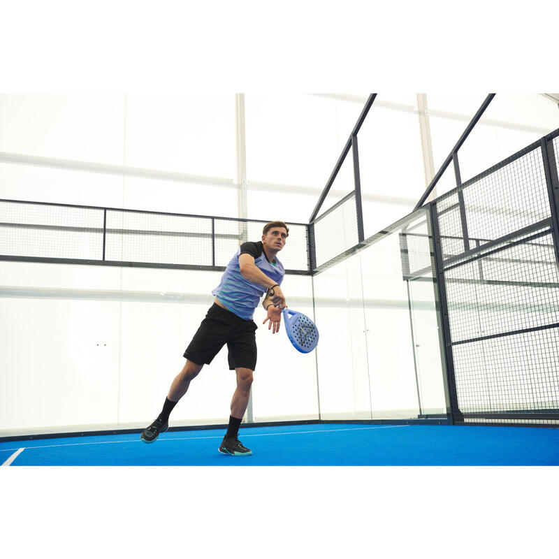 Șort Respirant Padel PSH500 Negru Bărbați