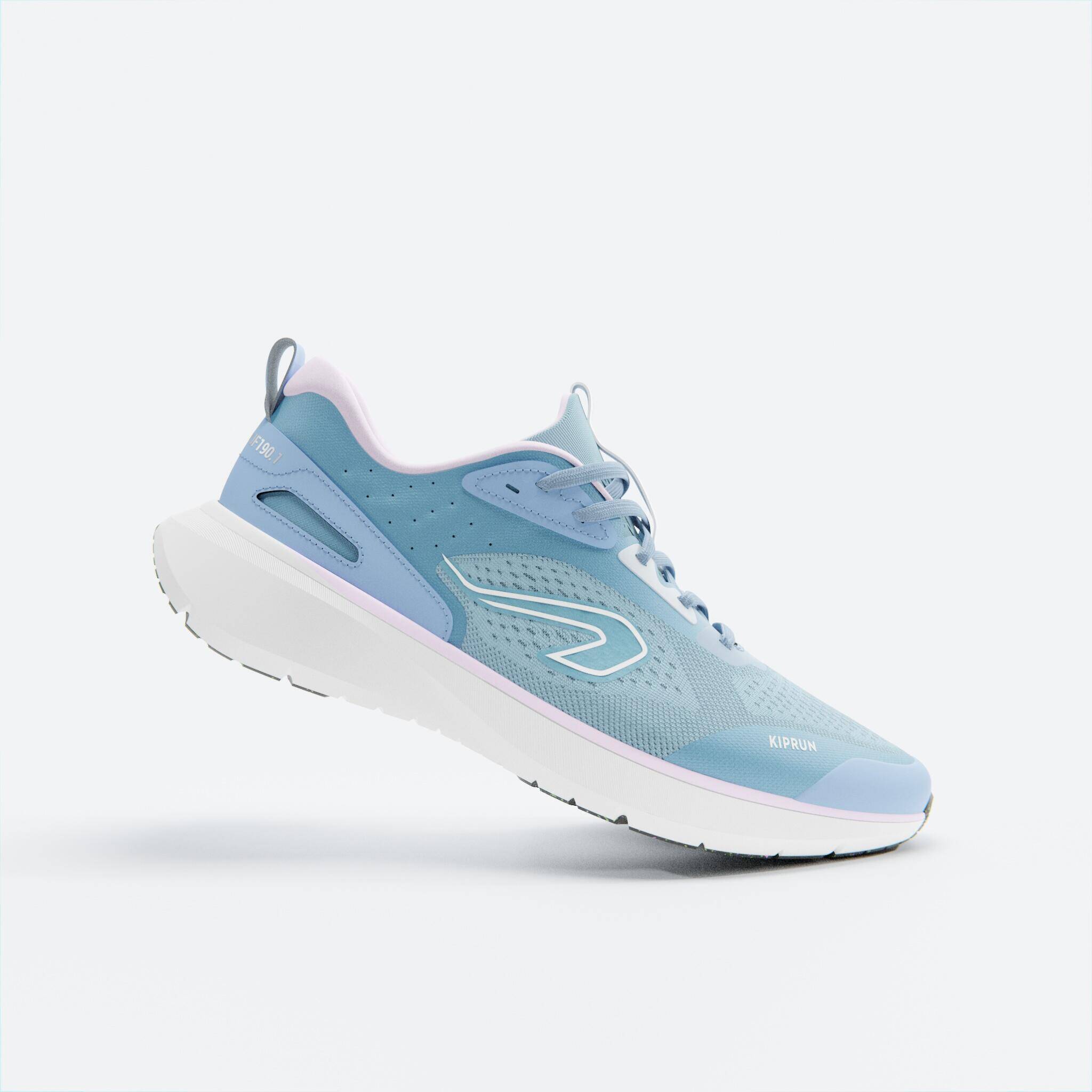 Women Running Shoes Superior Grip Cushioned Upto 20km/week, Jogflow 190.1 -Lilac -  1