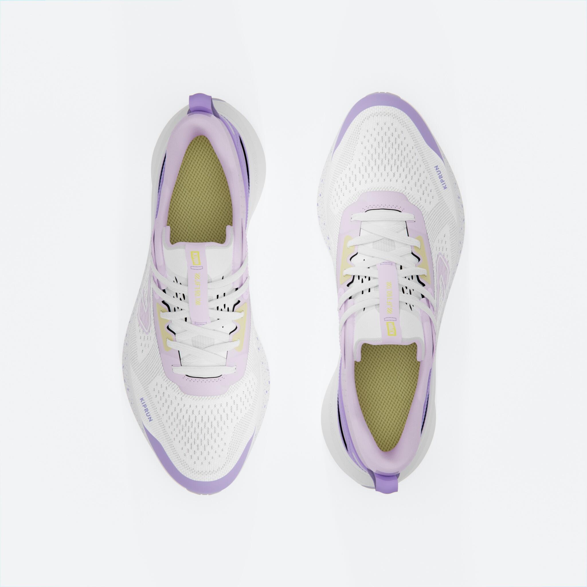 Kiprun Jogflow 190.1 Women's Running Shoes - White/Purple 6/7