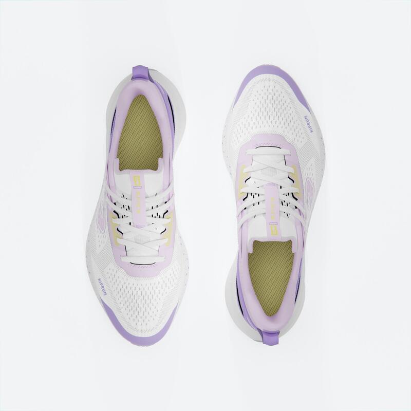 Chaussures de Running Femme, Kiprun Jogflow 190.1 Blanc Violet