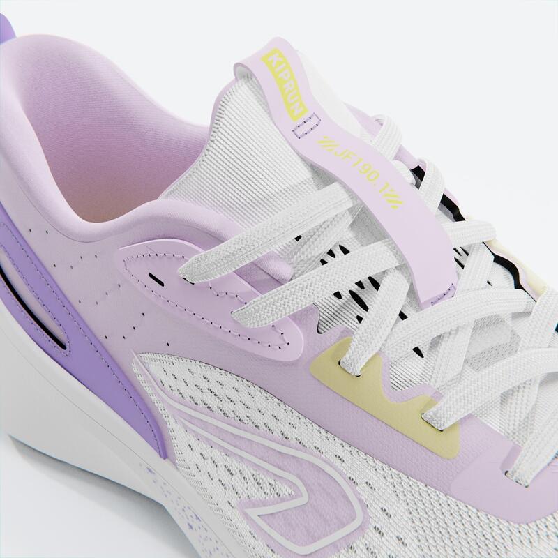 女款跑鞋 JOGFLOW 190.1－白色／紫色