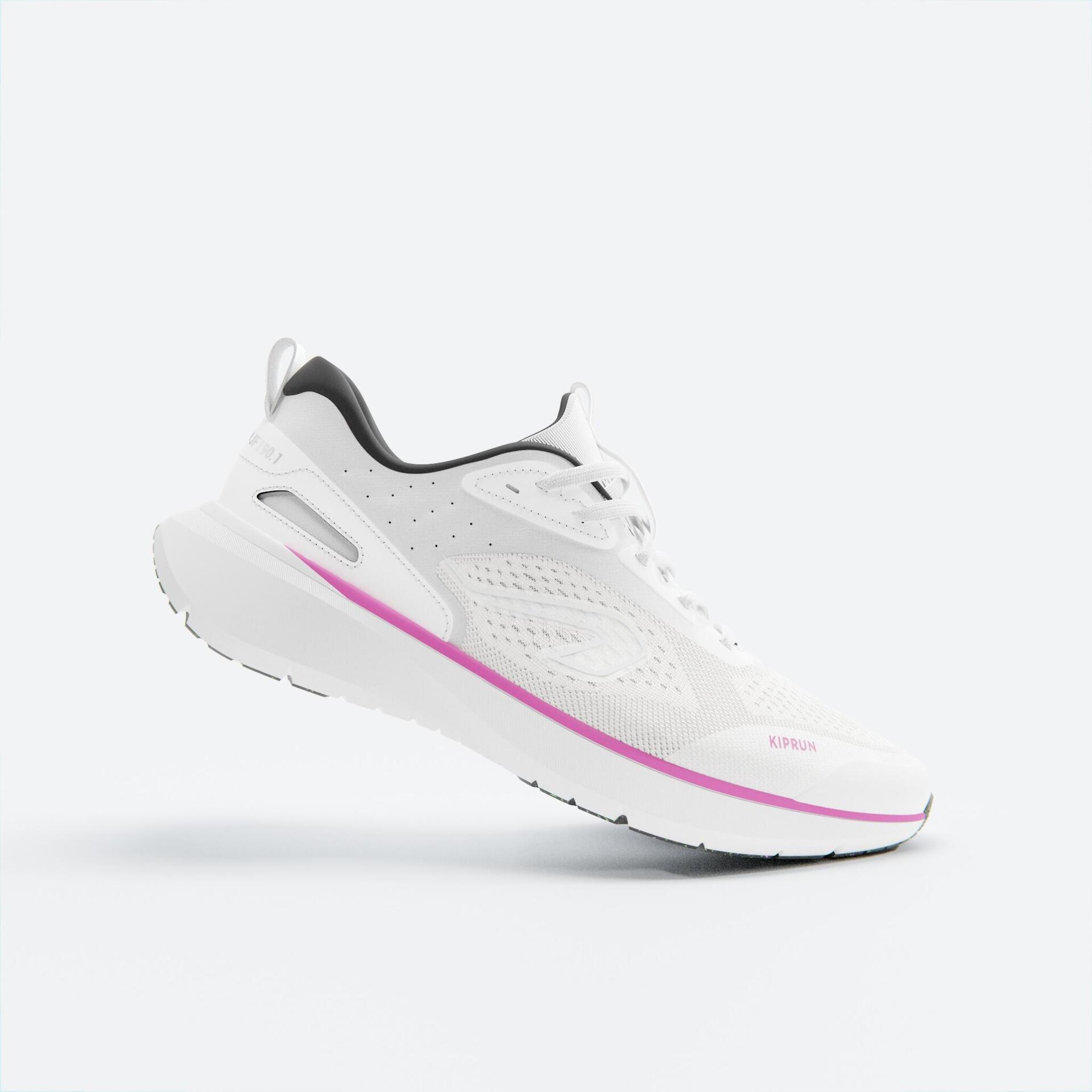 JOGFLOW WOMEN'S RUNNING SHOES PINK WHITE